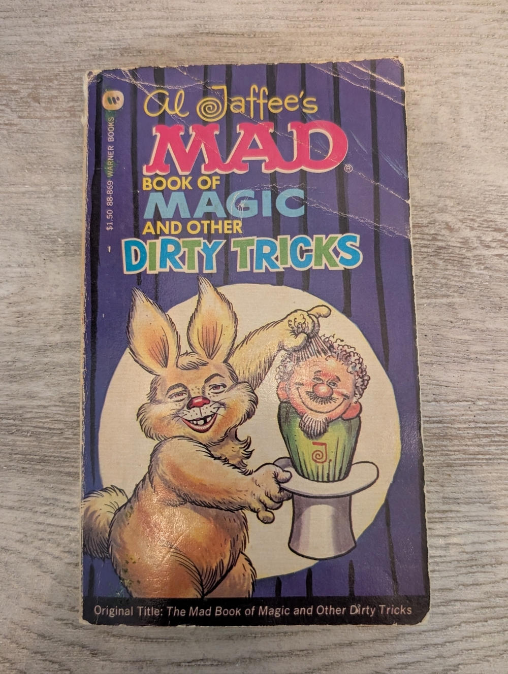 Vintage‎ 1970 Al Jaffee's MAD Book of Magic - Purple Cover